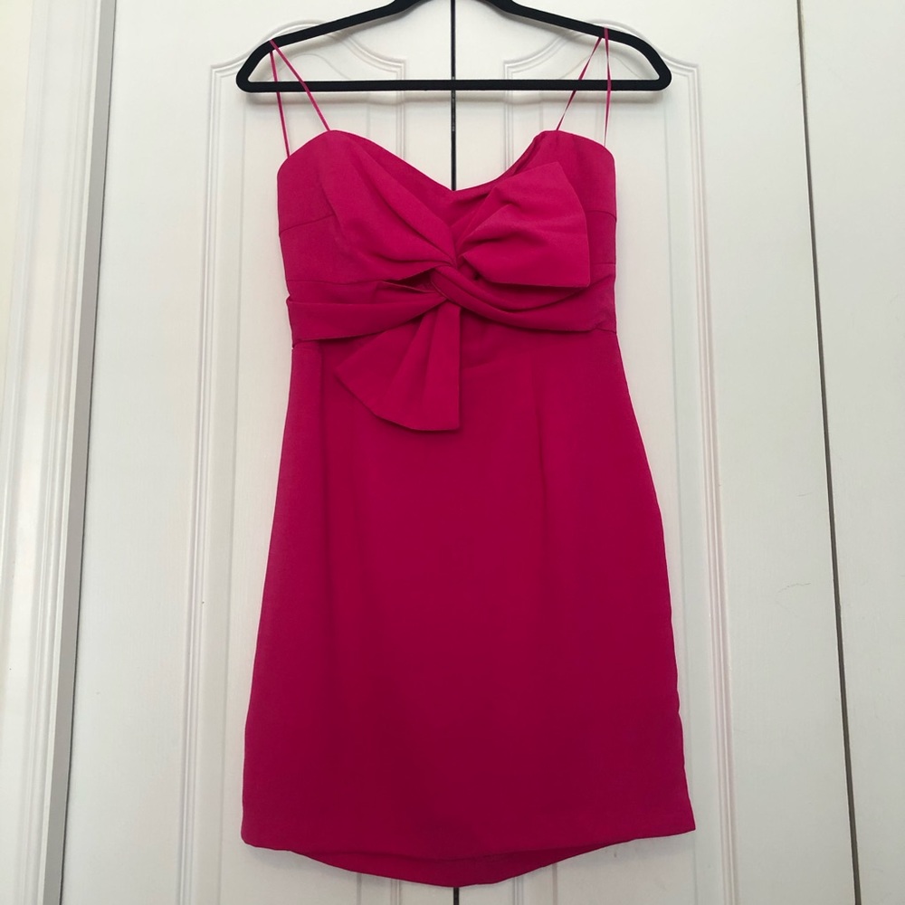 Strapless Pink Dress by LUSH CLOTHING